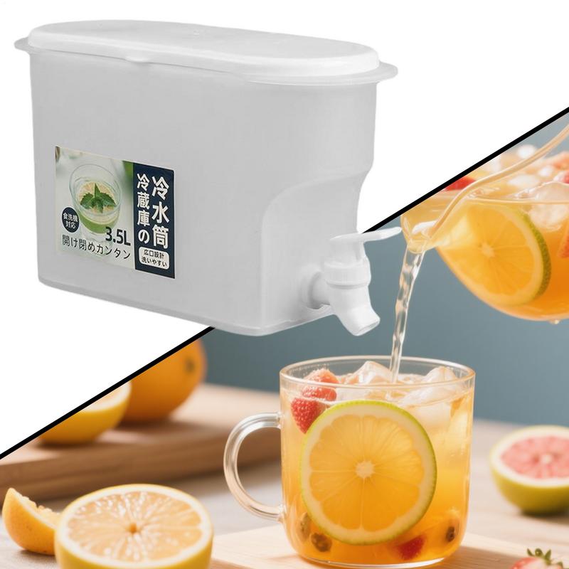 SwipeCart™3.5L Fridge Water Dispenser with Tap – Cold Drink Jug for Home & Office