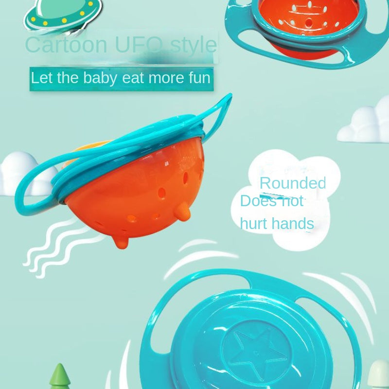 SwipeCart™ Universal Anti Spill Gyro Magic Baby Bowl 360 Degree Rotating