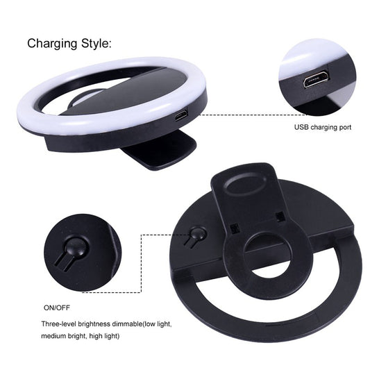 SwipeCart™ Rechargeable Selfie Ring Light