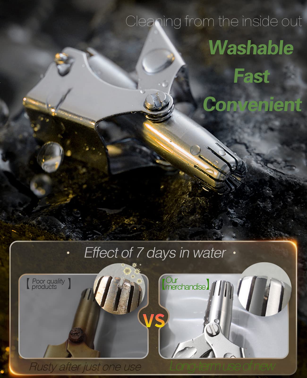 SwipeCart™ Premium Manual Nose Hair Trimmer Grooming Tool