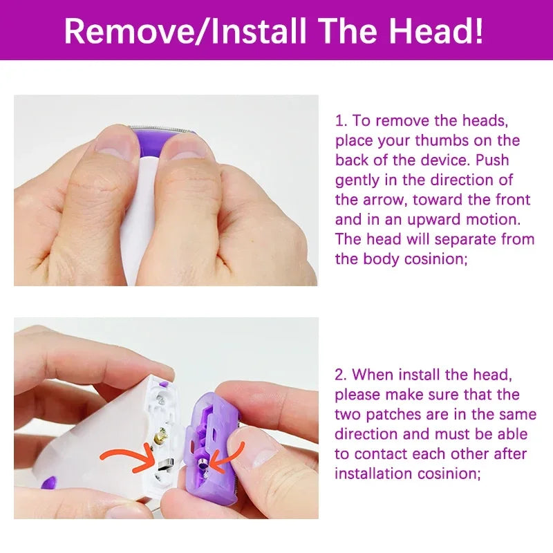 SwipeCart™ Finishing Touch Women's Electric Hair Removal Device