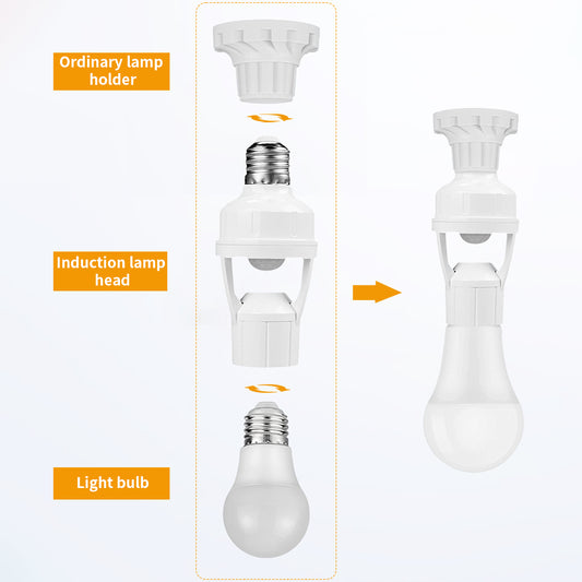 SwipeCart™ Motion Sensor Bulb Holder