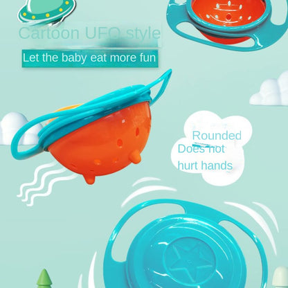 SwipeCart™ Universal Anti Spill Gyro Magic Baby Bowl 360 Degree Rotating