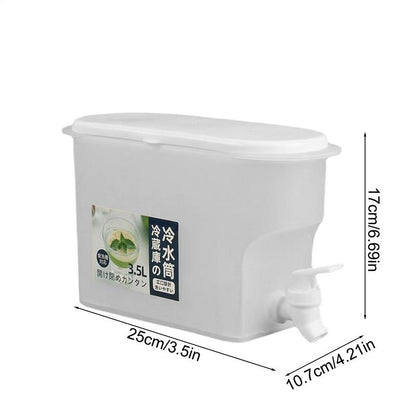 SwipeCart™3.5L Fridge Water Dispenser with Tap – Cold Drink Jug for Home & Office